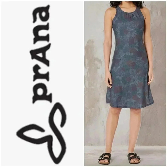 Prana Dresses & Skirts - PrAna Skypath Open Back Built-in Bra Athletic Stretch Dress Women's XS